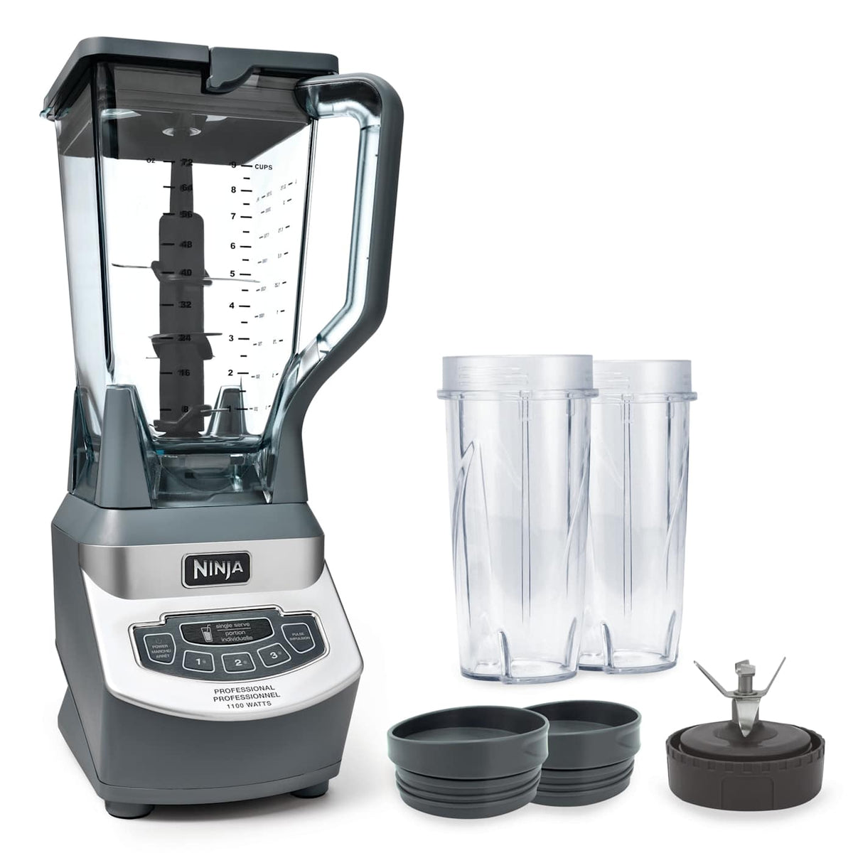 Ninja® Professional & Personal Blender With Nutri Ninja® Cups